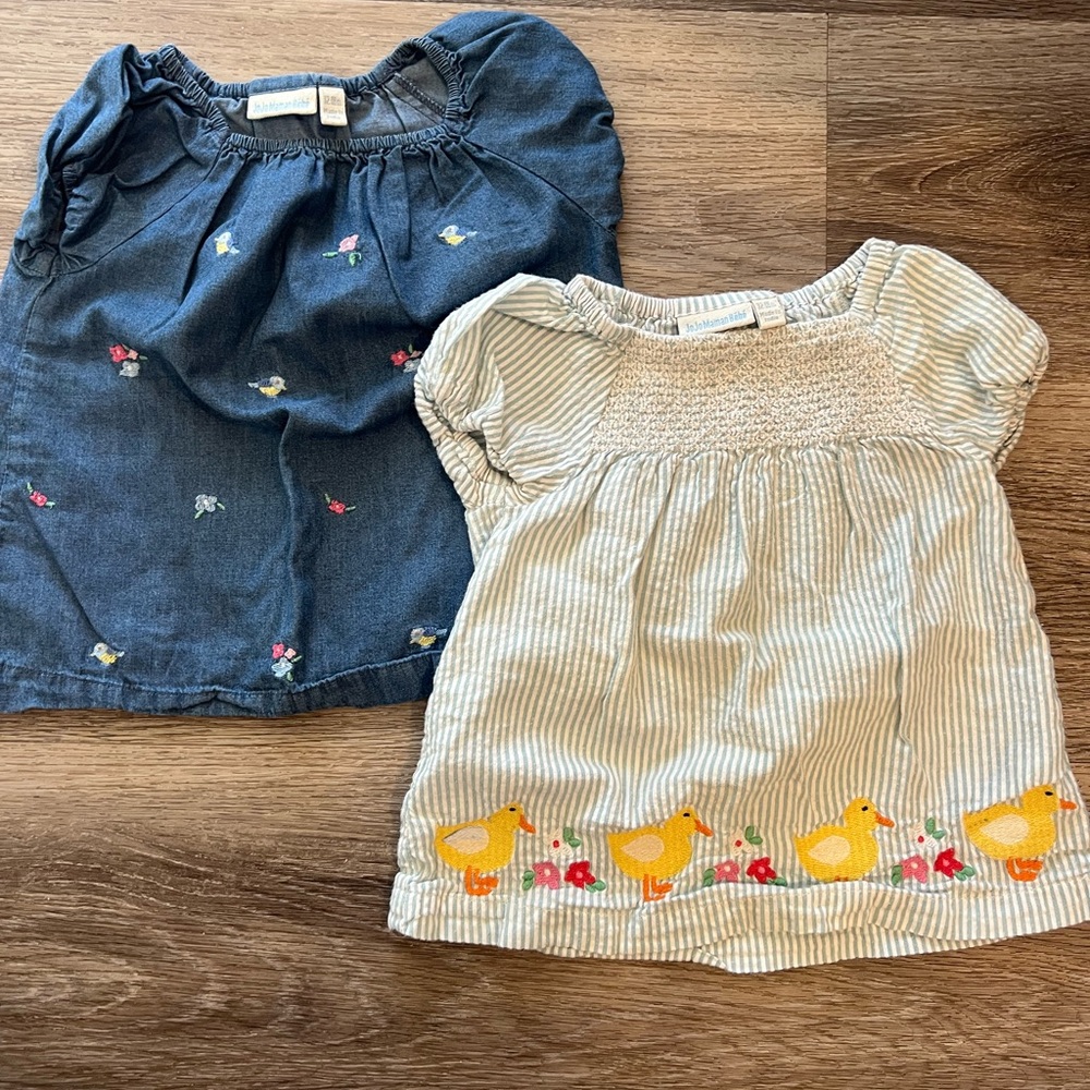 JoJo Maman BeBe Baby Tops with Embroidery